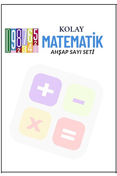 TODO HOME Kolay Matematik Ahşap Sayı Seti Standart Set