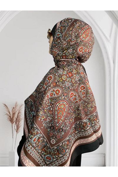 MELİKE SULTAN Buta Patterned Soft Shawl