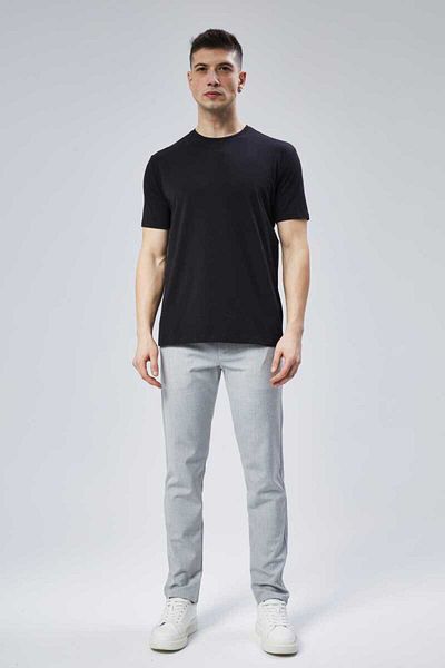 DOSXX Side 1St Quality Combed Cotton Lycra 0 Collar Men's Short Sleeve Tshirt