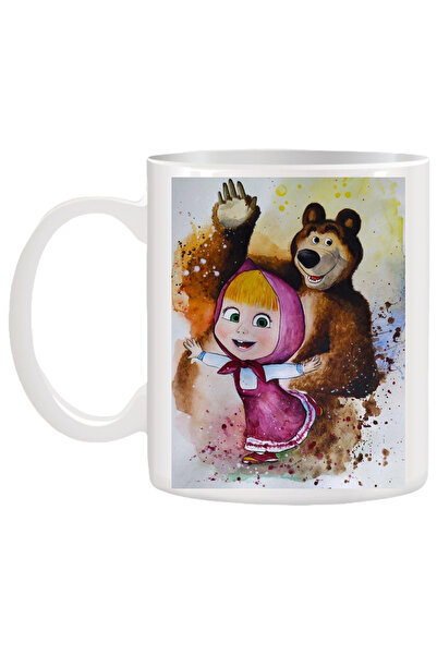 OEM Personalized white mug, Table and Bear, INOVATIX. 330ml