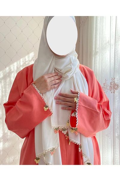 Nimet Abla Butik Hand Embroidered Prayer Robe Suit