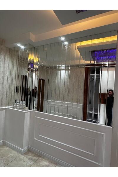aynagaleri Ayna Galeri Geniş bizoteli çıta modeli duvar kaplama