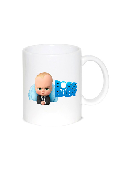 OEM Εξατομικευμένη λευκή κούπα Baby Boss, INOVATIX. 330 ml