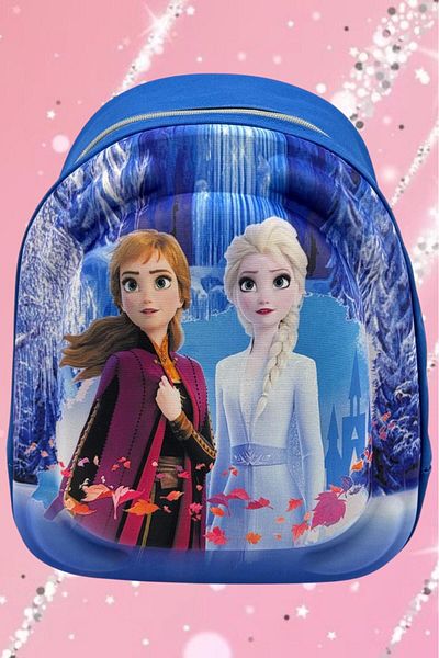Uniquerrs 2-6 ani Grădiniță Creșă Elsa Frozen 3d Eva Printed Rucsac zilnic și ghiozdan