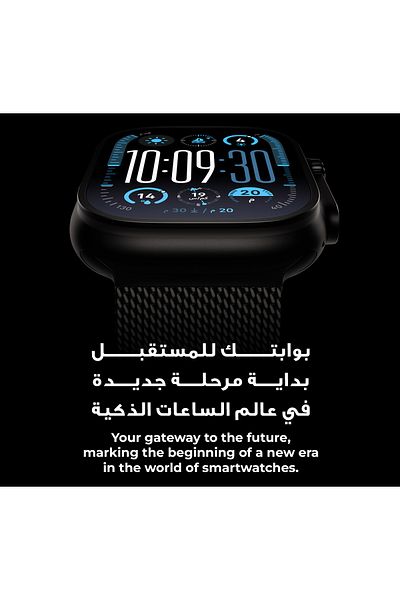 Urjwan Ultra 2 Smartwatch - Black | Amoled Display, Photo Display Feature, Exclusive App, 3 Premium Straps