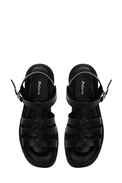 Polaris 323608 .Z 4Fx Černé dámské sandály se silnou podrážkou