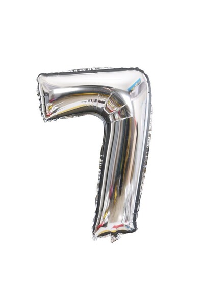 Flippy Balon din Folie Flippy, Cifra 7, 81 cm, Pentru Aer sau Heliu, Bulk, Ar...