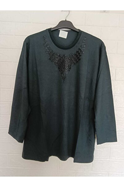 anne moda ankara 1. Quality Seasonal Plus Size, Tok Combed Cotton, Long-Sleeved Blouse