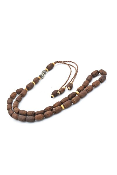 Murty99 Turan Erdiren Usta İşi Koyu Zeytin Çekirdeği Tesbih