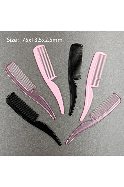 Choice 5pcs color random-1 5pcs Transparent Plastic Comb Cute Mini Doll Hair ...