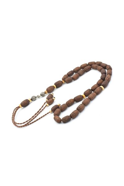 Murty99 Turan Erdiren Usta İşi Koyu Zeytin Çekirdeği Tesbih