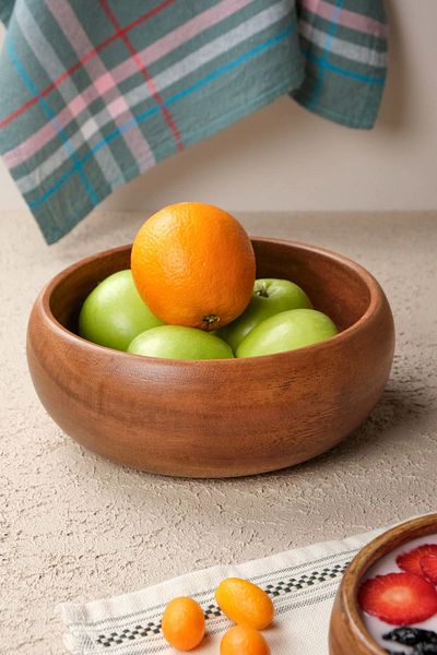SepetçiBaba Bella - Acacia Bowl 20 X 8 cm