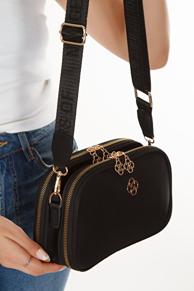 Adelina Bags Γυναικεία Σατέν Σταυρός Τσάντα ώμου 2 Τεμάχια Τσάντα