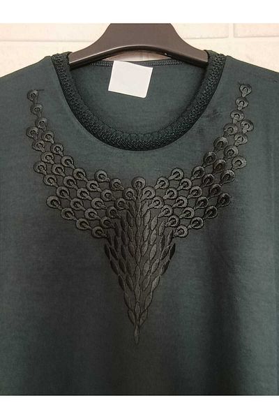 anne moda ankara 1. Quality Seasonal Plus Size, Tok Combed Cotton, Long-Sleeved Blouse