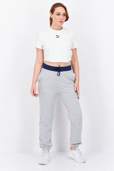 Puma Women Slim Fit Short Sleeves Training T-Shirt, White