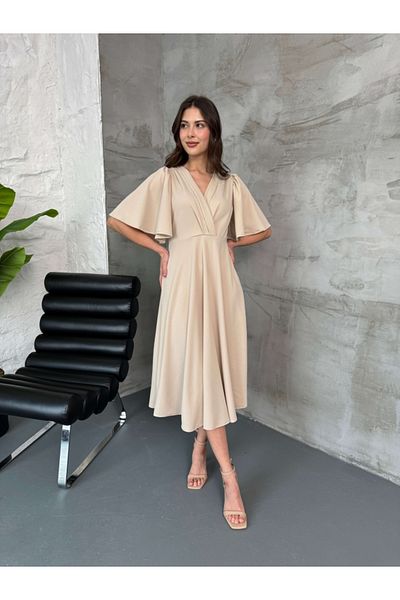 Elif Özbey Butik Φόρεμα με πέτρινες μανίκια