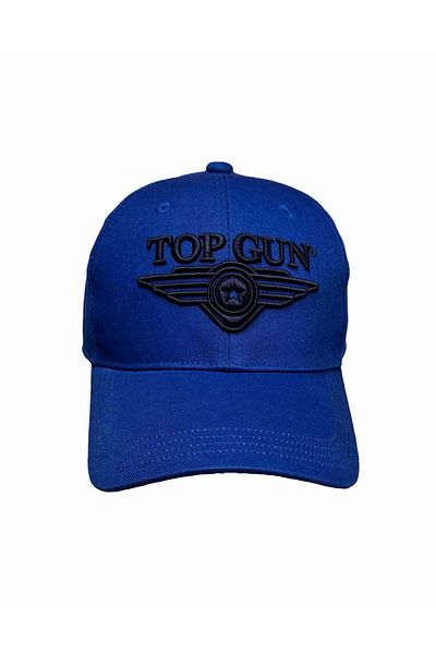 TOP GUN 3D Embroidered Logo Cap Men's Adjustable Cotton Hat Bold Raised Design for Everyday Style