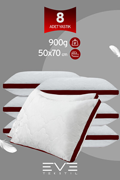 Eve Tekstil 8 штук Klimax бордової серії чохли з блискавкою, антиалергенні си...