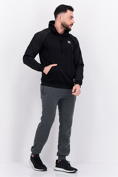adidas Men Sportswear Fit Long Sleeves Outdoor Sweatshirt, Black