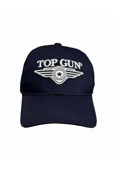 TOP GUN 3D Embroidered Logo Cap Men's Adjustable Cotton Hat Bold Raised Design for Everyday Style