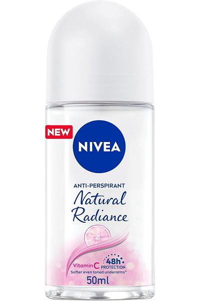 NIVEA Natural Fairness Antiperspirant Deodorant Roll-On for Women 50ml