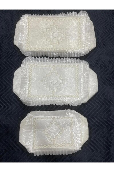 madam gold Gelin Modeli Bohça Söz Nişan Hurcu Çeyizlik 3'lü Set