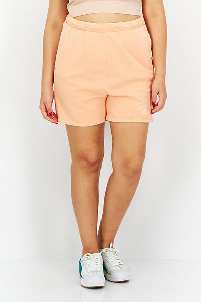 Guess Women Embroidered Logo Drawstring Basic Shorts, Peach