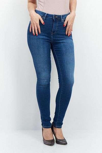 Pepe Jeans Women Slim Fit Washed Denim Jeans, Blue