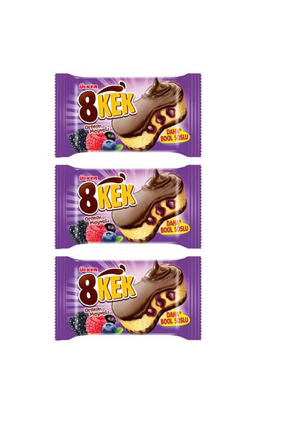Ülker 8 Cake Forest Fruit 55 g (3 Pieces)