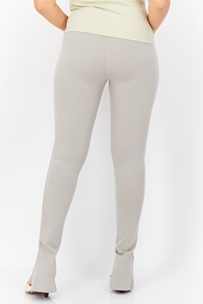 NA-KD Women Regular Fit Solid Pants, Grey