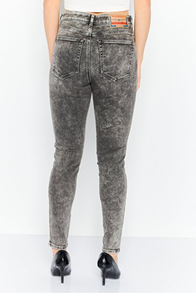 Diesel Women 1984 Slandy Skinny Fit High Waist Washed Stretchable Skinny Leg Denim, Black