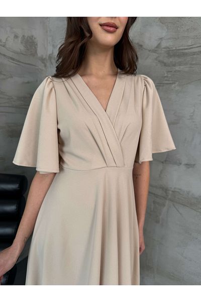 Elif Özbey Butik Φόρεμα με πέτρινες μανίκια