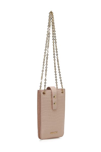 Nine West RITAA 4FX Cremefarbene Damen-Handytasche