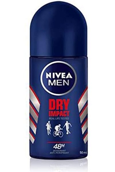NIVEA مزيل عرق دراي إمباكت رول أون للرجال من نيفيا، 50 مل، منعش