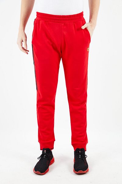 Scuderia Ferrari Men Sportswear Fit Running Jogger Pants, Red/black