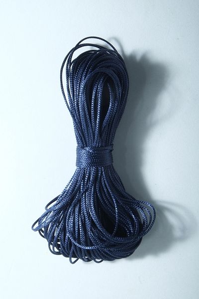 Eskişehir hobi sanat Σετ μπλε ναυτικό 1 mm 25 μέτρα λεπτό σχοινί αλεξίπτωτου - Σετ βραχιόλι και κολιέ μακραμέ