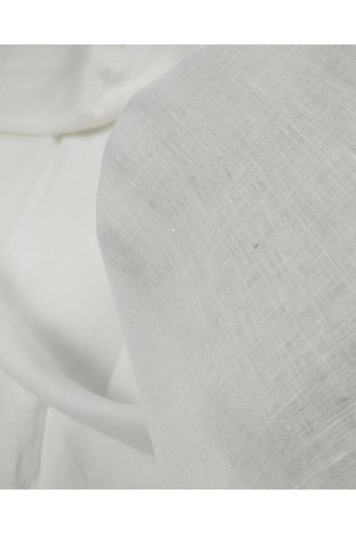 Kumaş Parça Λινό βισκόζη σε λευκό χρώμα (Πλάτος 140 cm x Μήκος 300 cm)