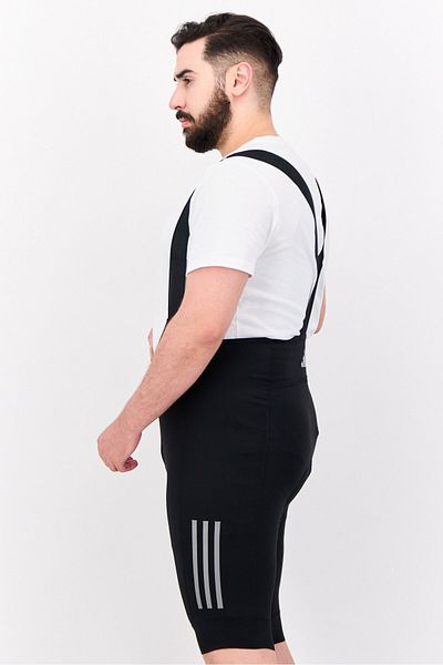 adidas Men Sportswear Fit Padded Bicycle Bib Shorts, Black
