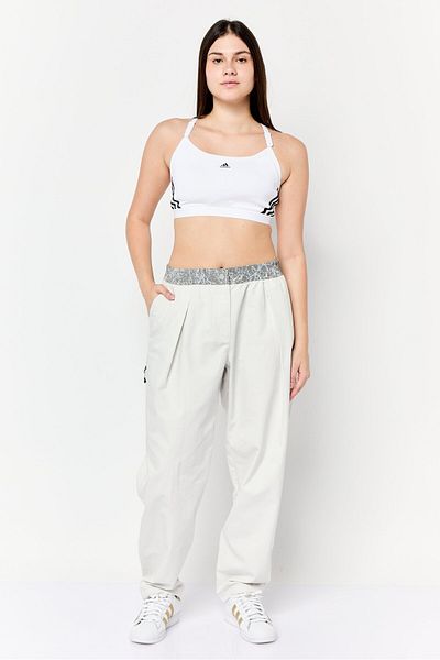 adidas Women Sportswear Fit Outdoor Track Pants, Light Grey