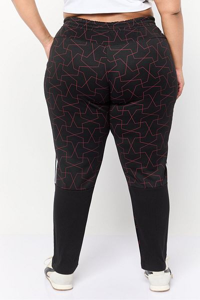 adidas Women Regular Fit Running Track Pants, Black