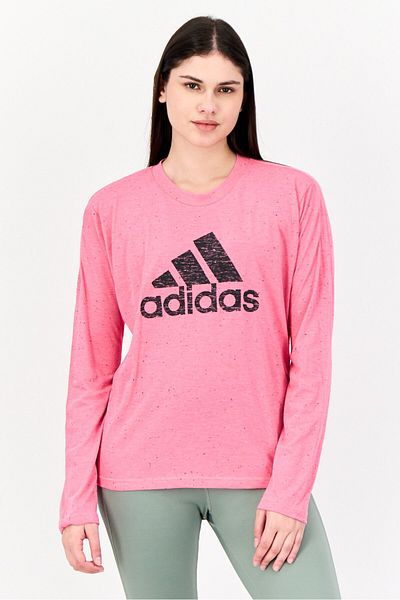 adidas Women Sportswear Fit Long Sleeve Outdoor Top, Pink