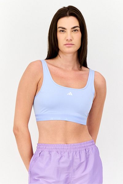 adidas Women Padded Sports Bra, Light Blue