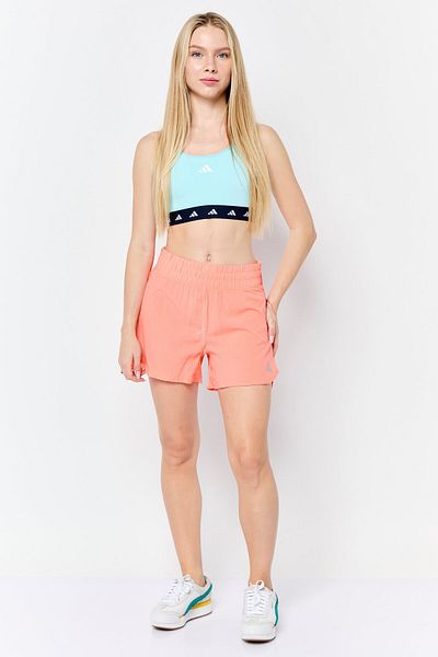 adidas Women Sportswear Fit 4 Inseam Outdoor Shorts, Coral