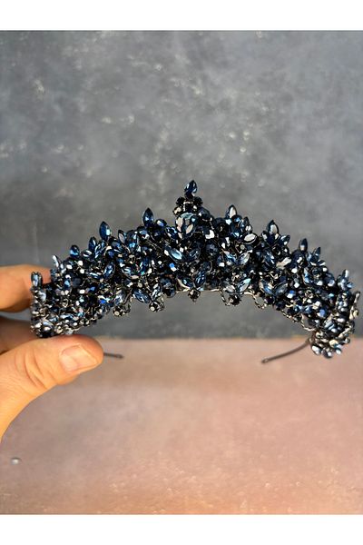 Hayalperest boncuk Umay Bead Embroidered Bridal Henna Crown