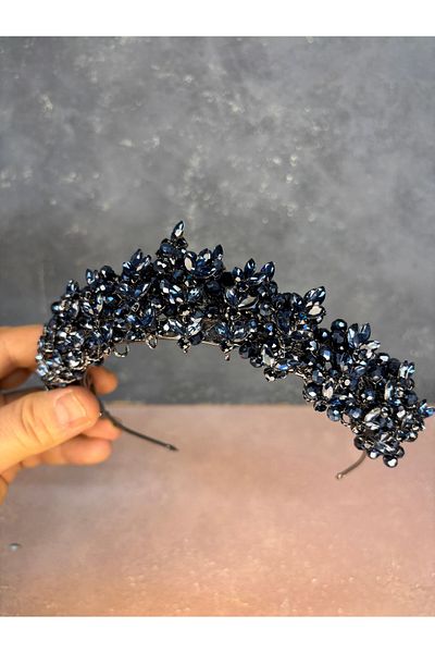 Hayalperest boncuk Umay Bead Embroidered Bridal Henna Crown