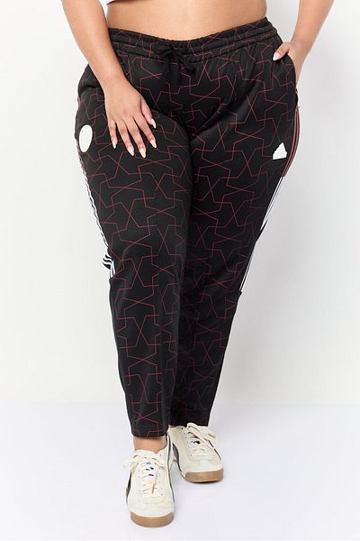 adidas Women Regular Fit Running Track Pants, Black