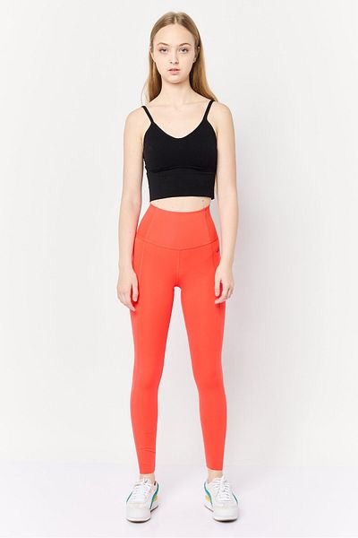 adidas Women Tight Fit Training Leggings, Red