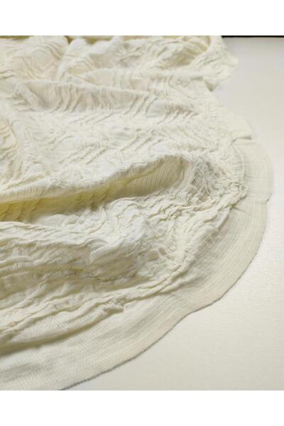 Kumaş Parça Крем-колірний джерсі з ворсинками (ширина 145 см x довжина 300 см)