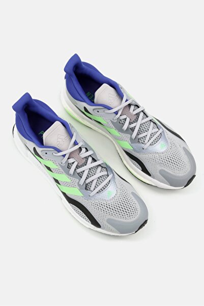 adidas Men Solar Boost Lace Up Sport Shoes, Grey