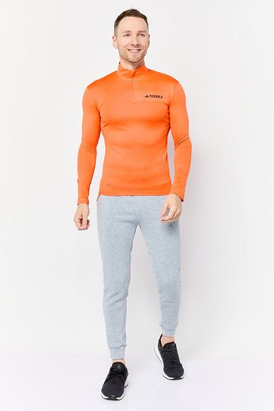 adidas Men Sportswear Fit Long Sleeves Training Jersey, Orange